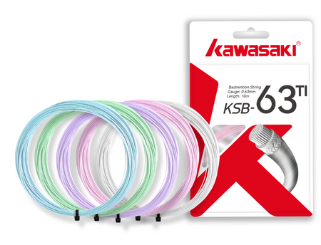 Badminton string KAWASAKI KSB-63 Ti (10m) pink