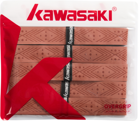 Racket grips Kawasaki X5II brown (5 pc)
